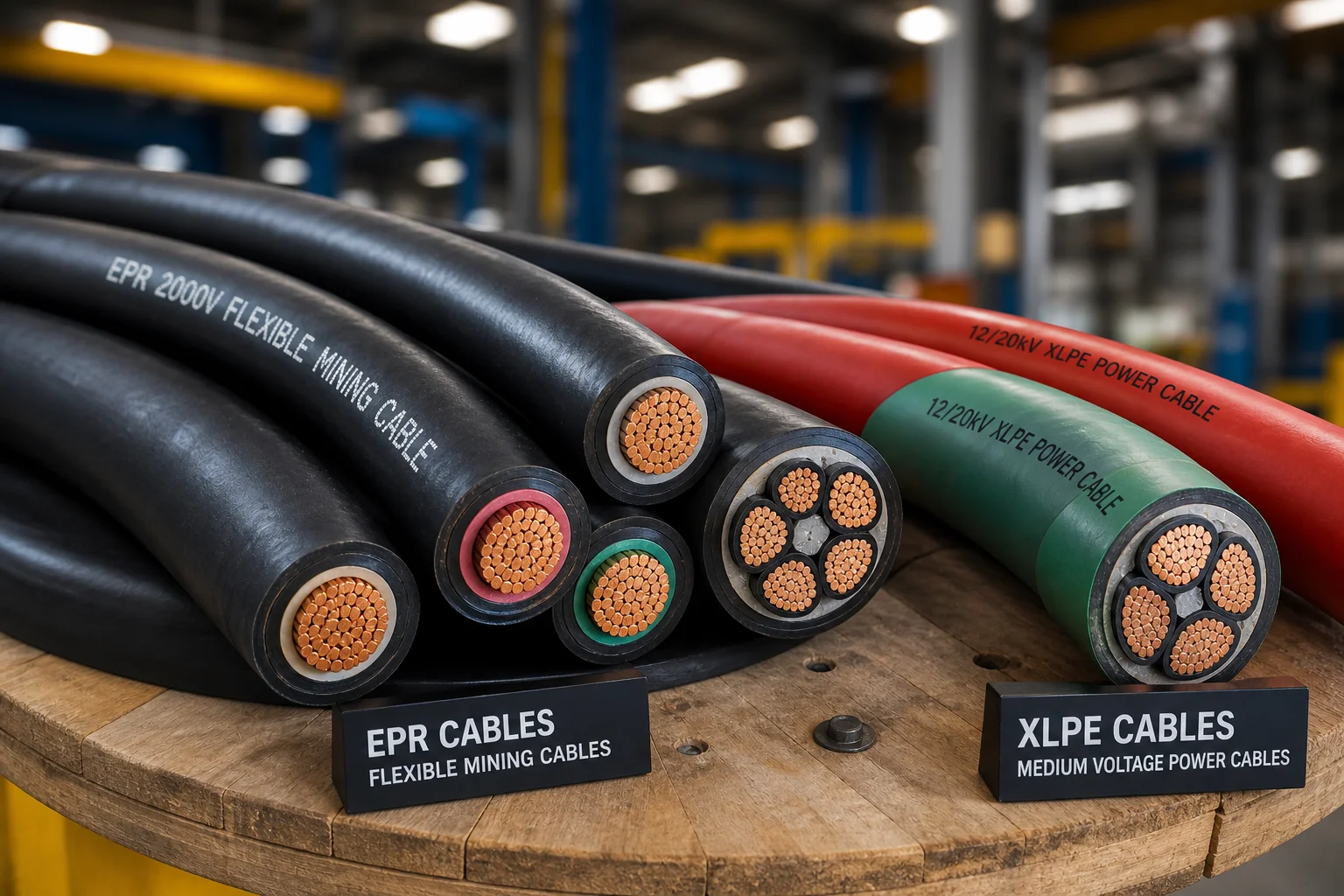 Cable de potencia KEI para minería — trailing y potencia