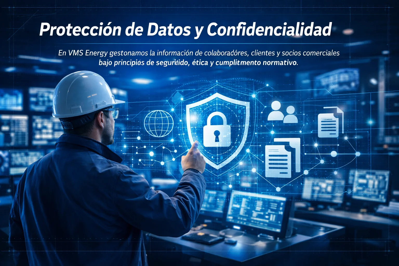 Aviso para visitantes del sitio web VMS Energy