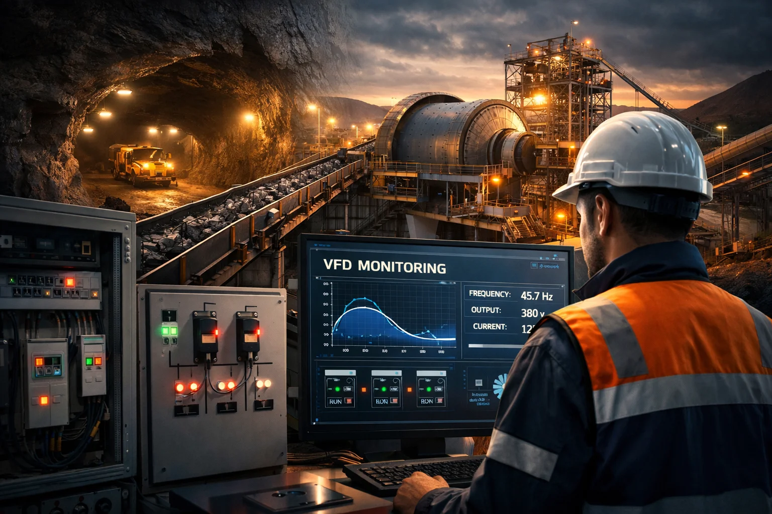 Variadores en la industria minera